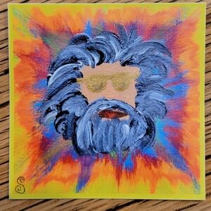 Vibrant Abstract Jerry Garcia Grateful Dead Sticker